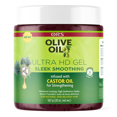 ORS ORGANIC Olive Oil Ultra HD Sleek Smoothing Gel with Castor Oil (20oz)